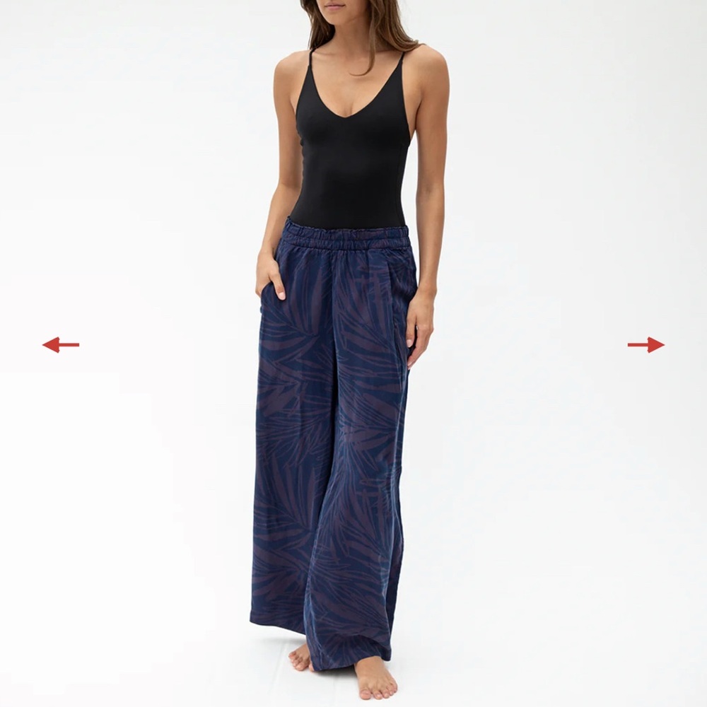 Left On Friday Blue Wide Leg Pants
